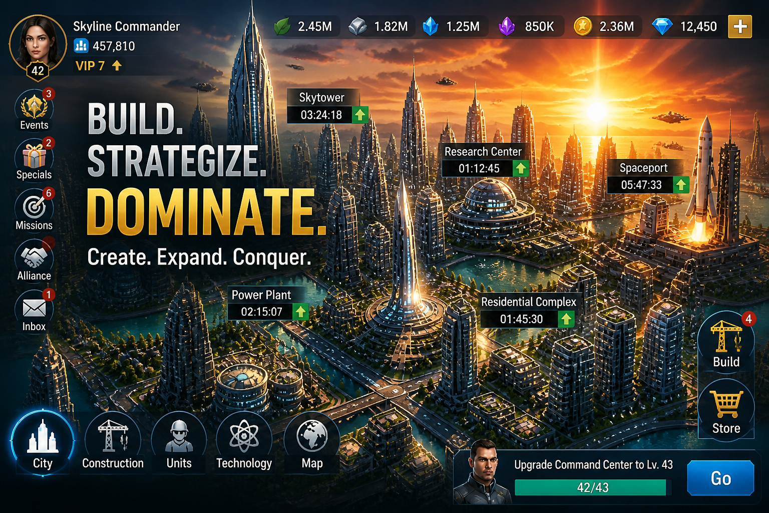 City builder launch ad (after)
