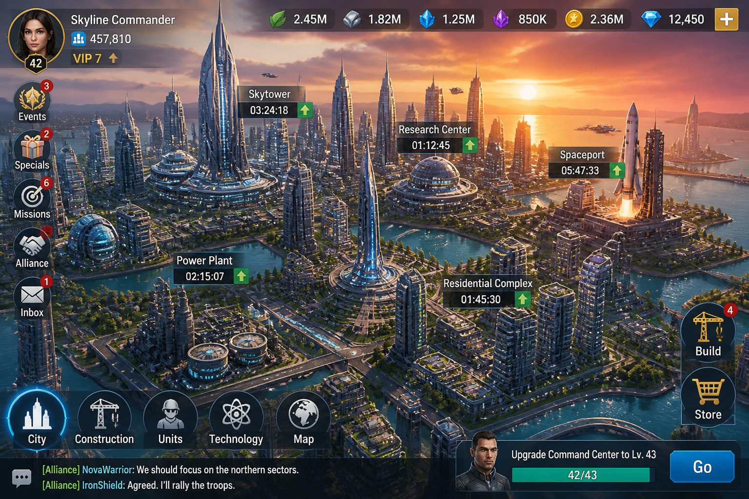 City builder launch ad (before)