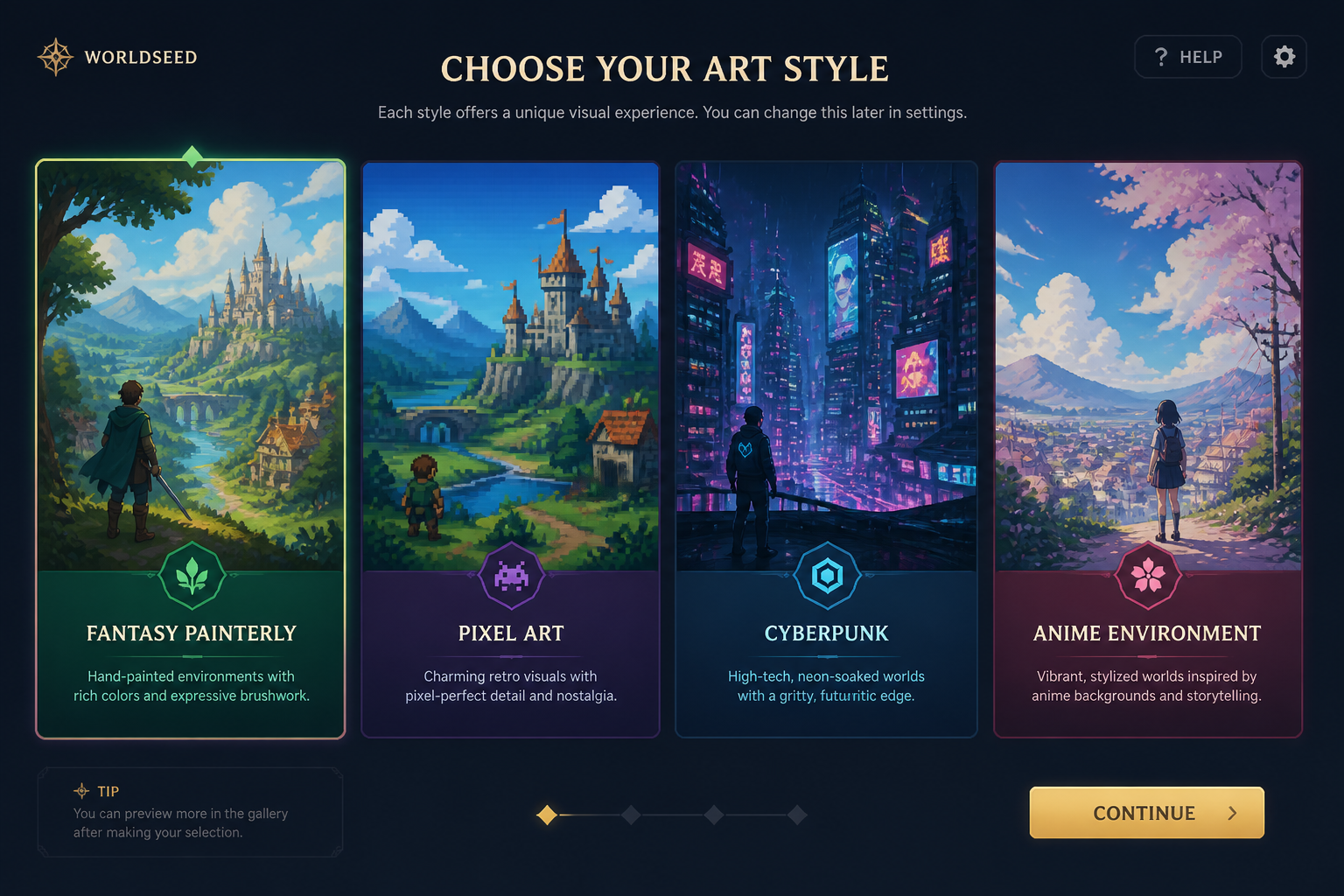 Pick a visual style