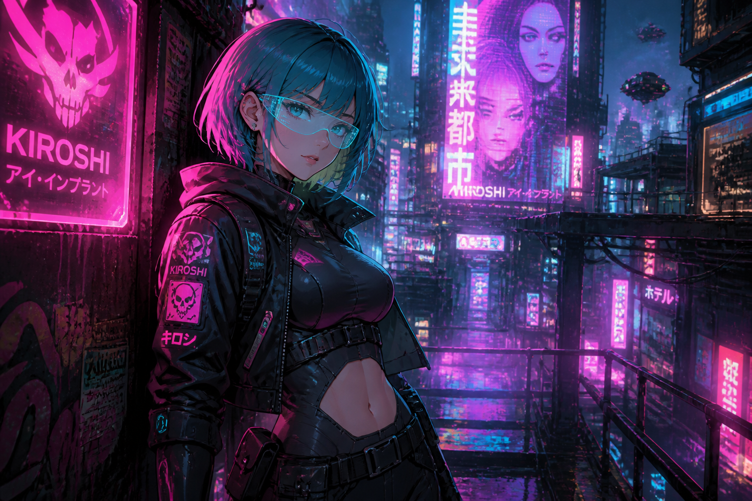 Cyberpunk alley runner