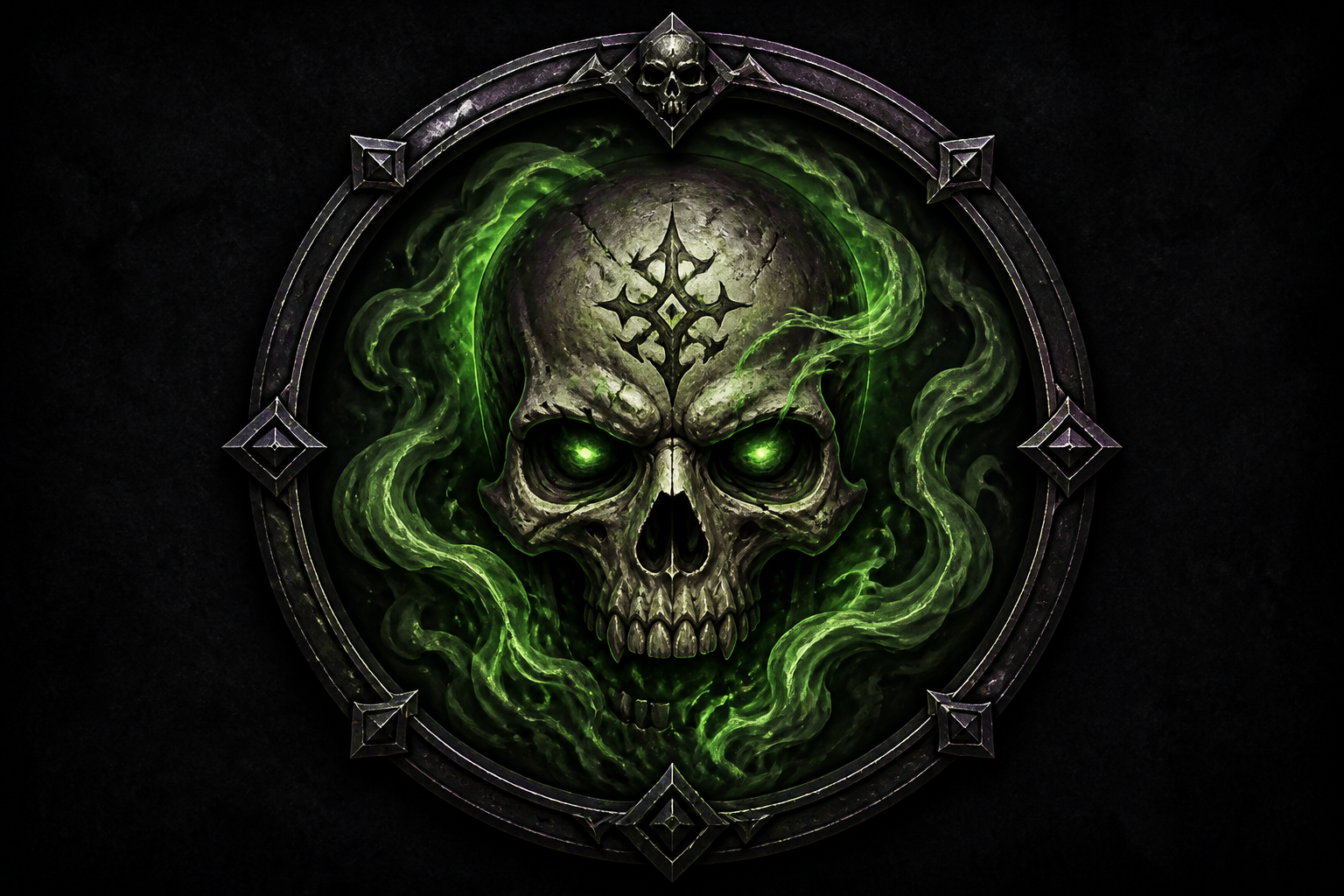 Cursed skull status icon