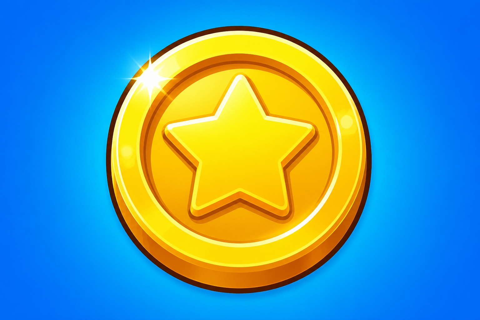 Casual gold coin icon