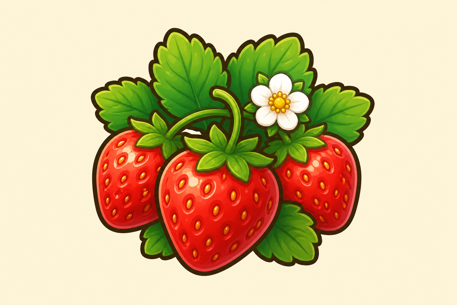 Farming strawberry crop icon