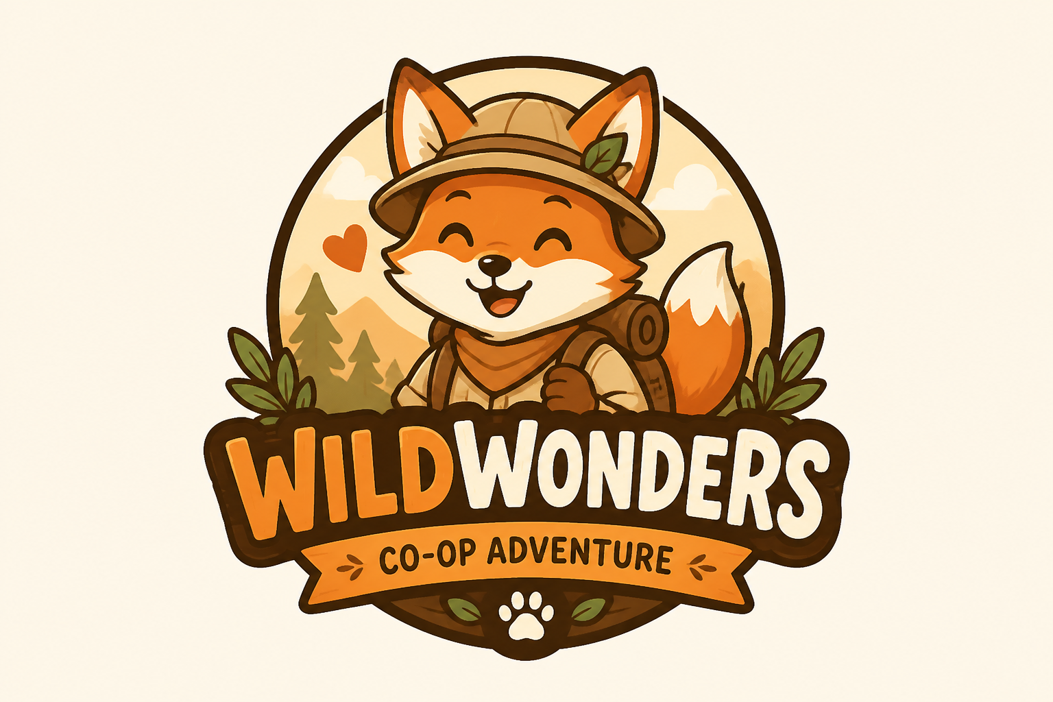 Cute fox adventure badge