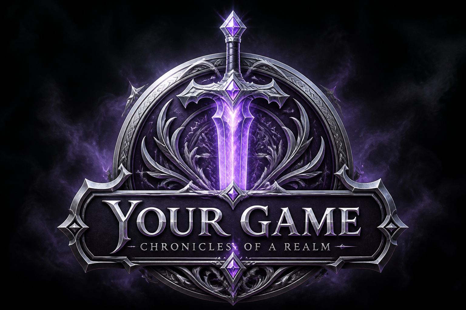 Fantasy RPG crest logo