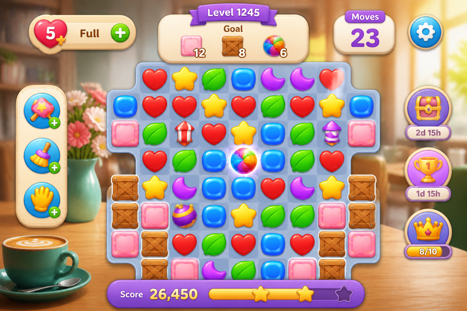 Mobile puzzle UI (after)