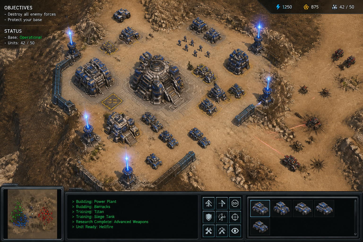 RTS command interface (before)