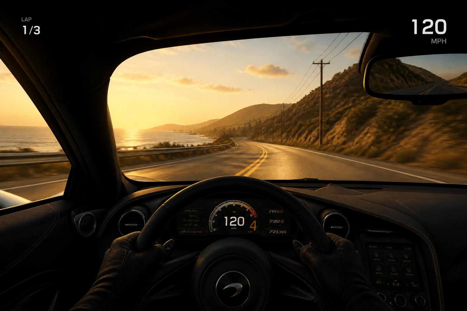 Racing HUD concept (before)