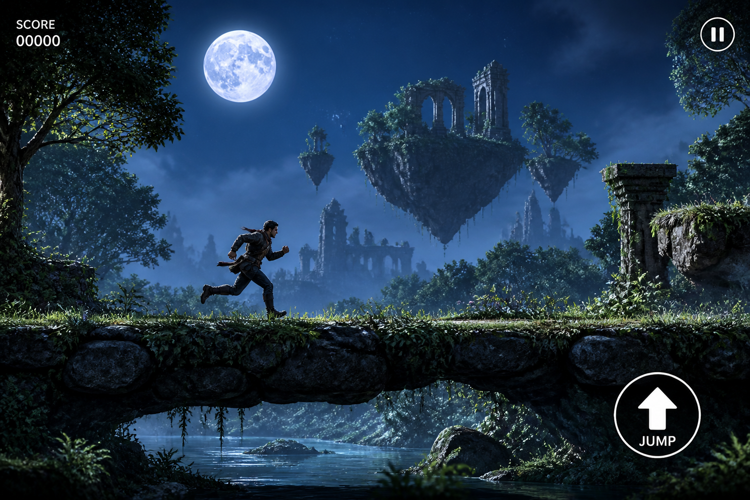 Pixel art platform UI (before)