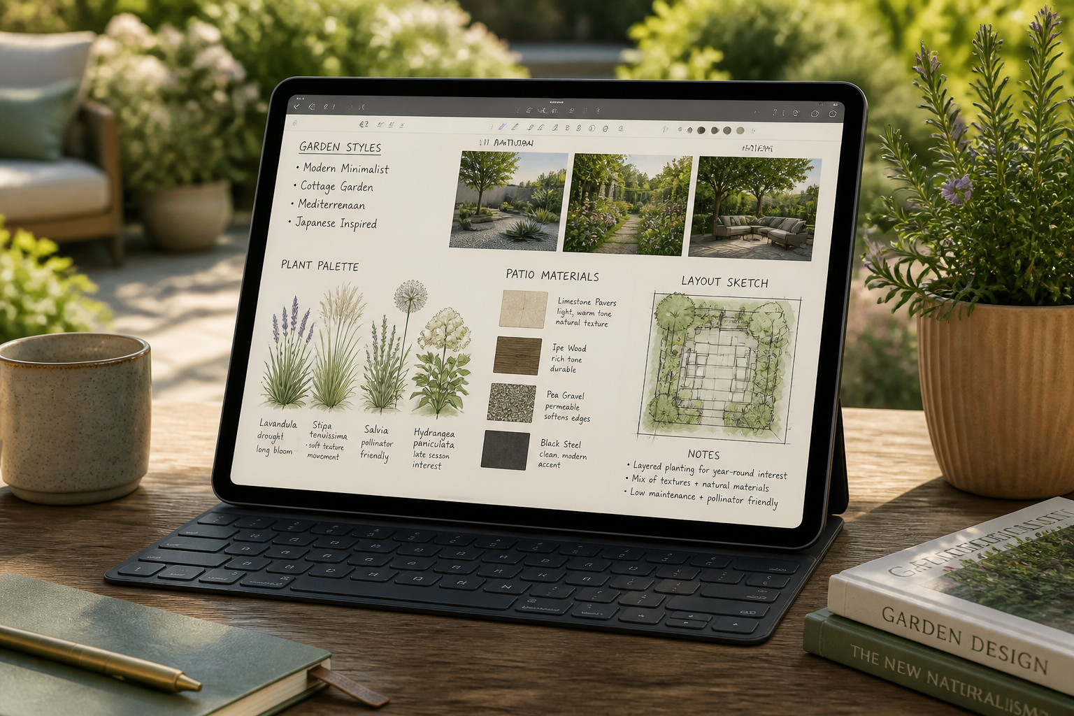 Describe the garden style