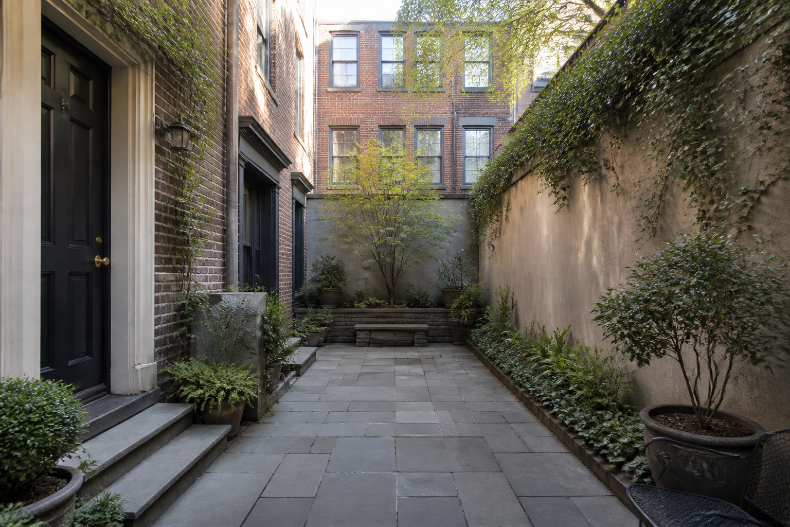 Editorial courtyard concept (before)