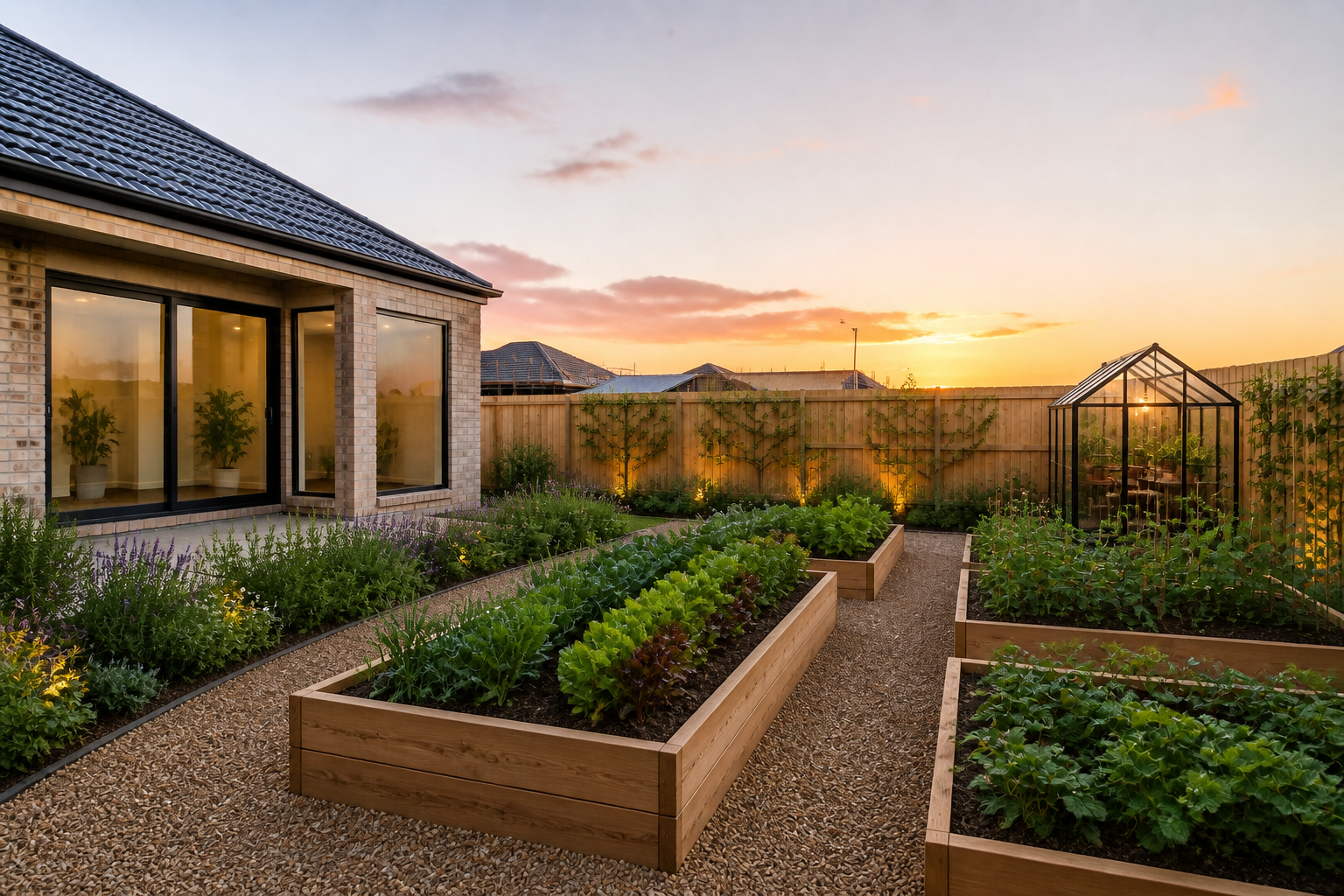 Kitchen garden layout (after)
