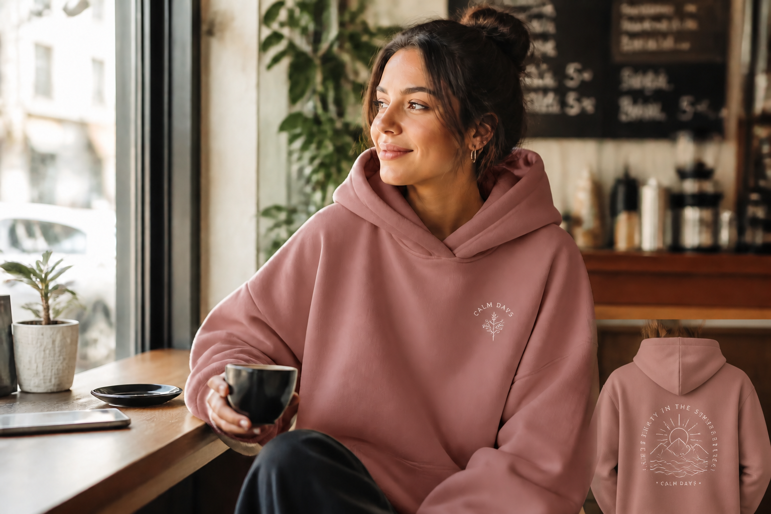 Cafe lifestyle mockup (after)