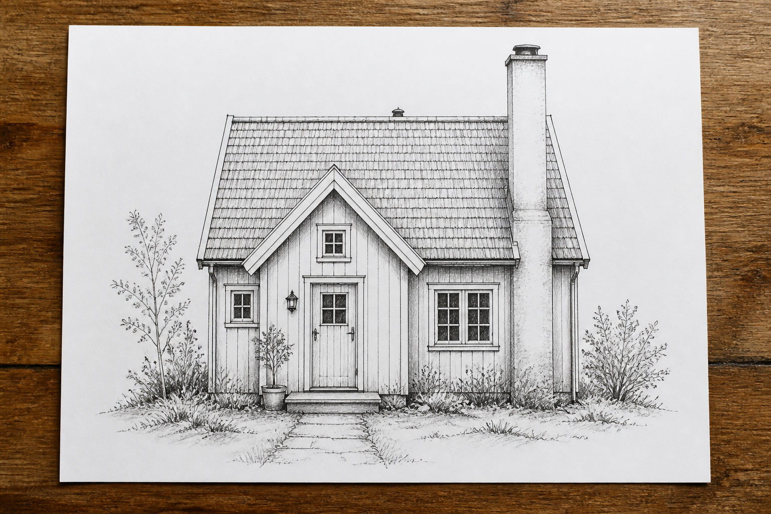 Scandinavian cottage (before)