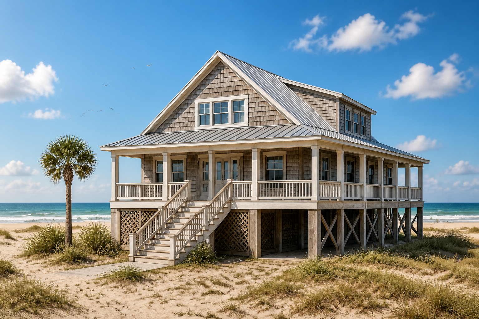 Coastal beach house (after)