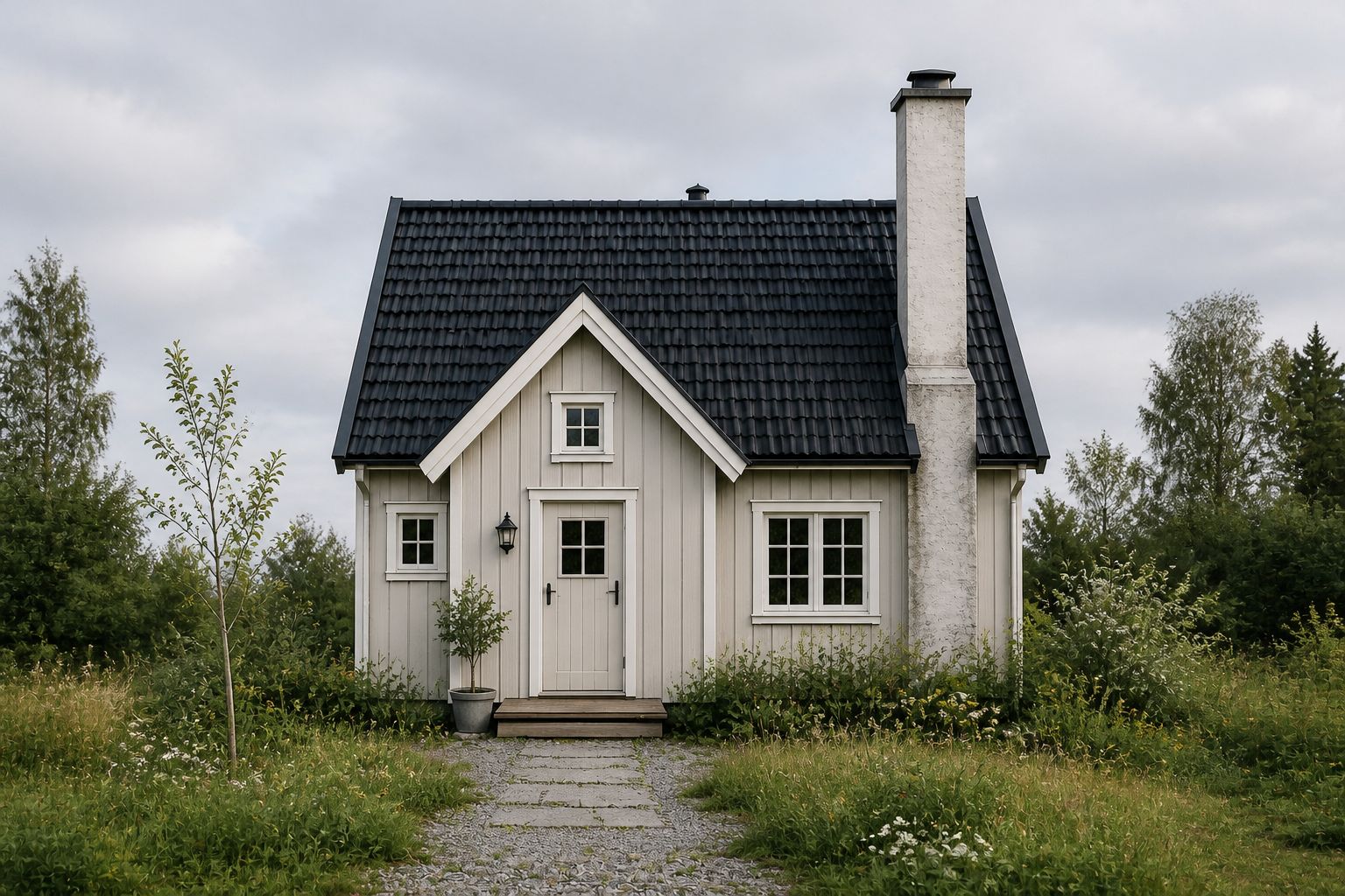 Scandinavian cottage (after)