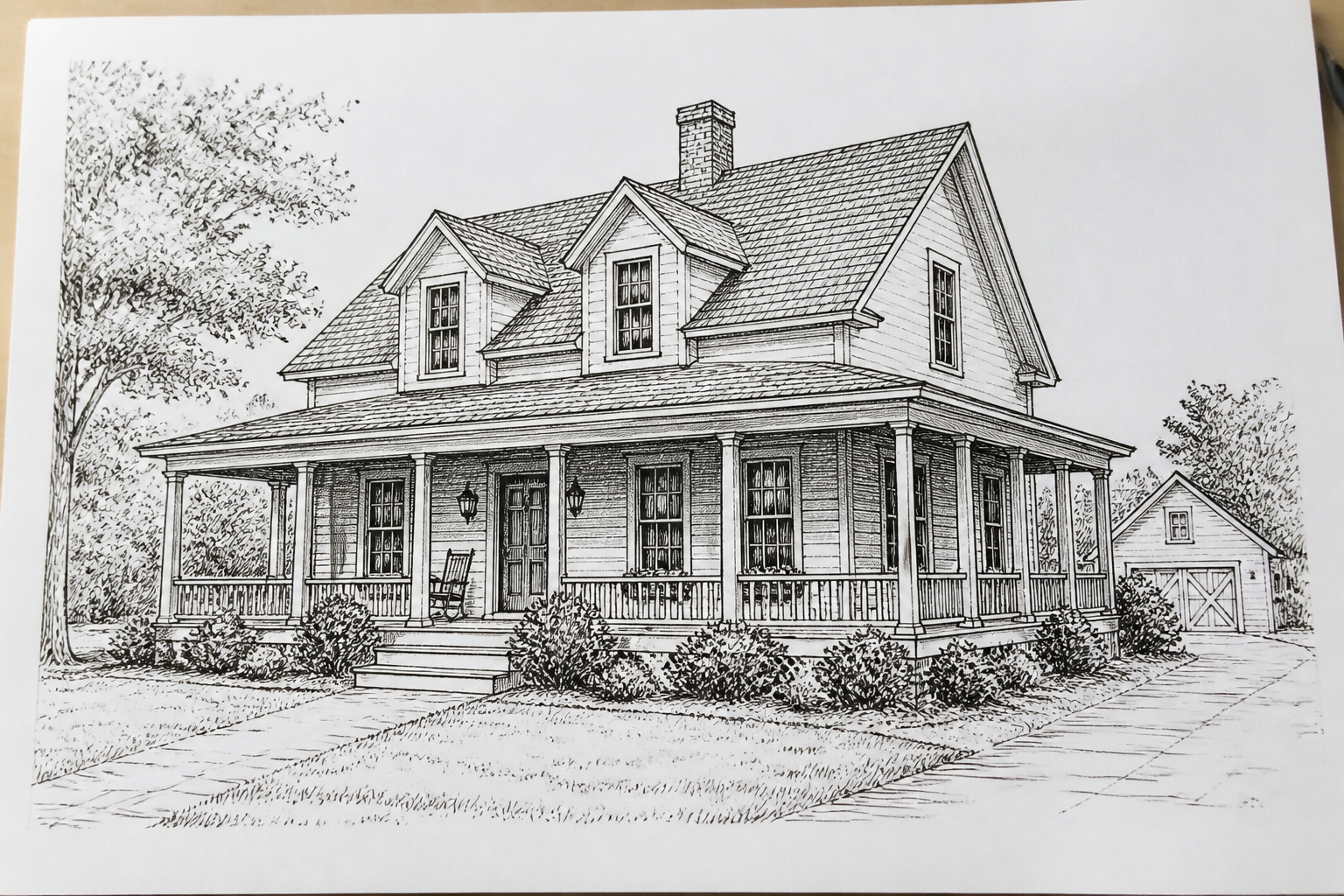 Classic farmhouse (before)