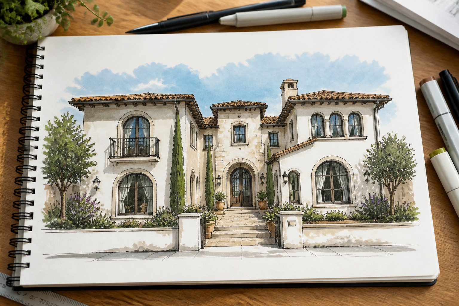 Mediterranean villa (before)
