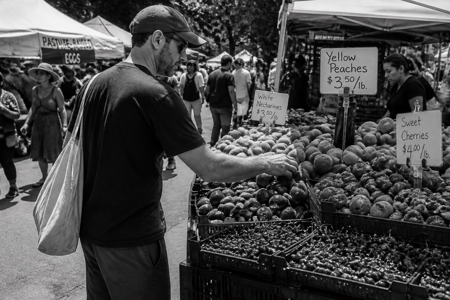 Market scene brought to life (before)