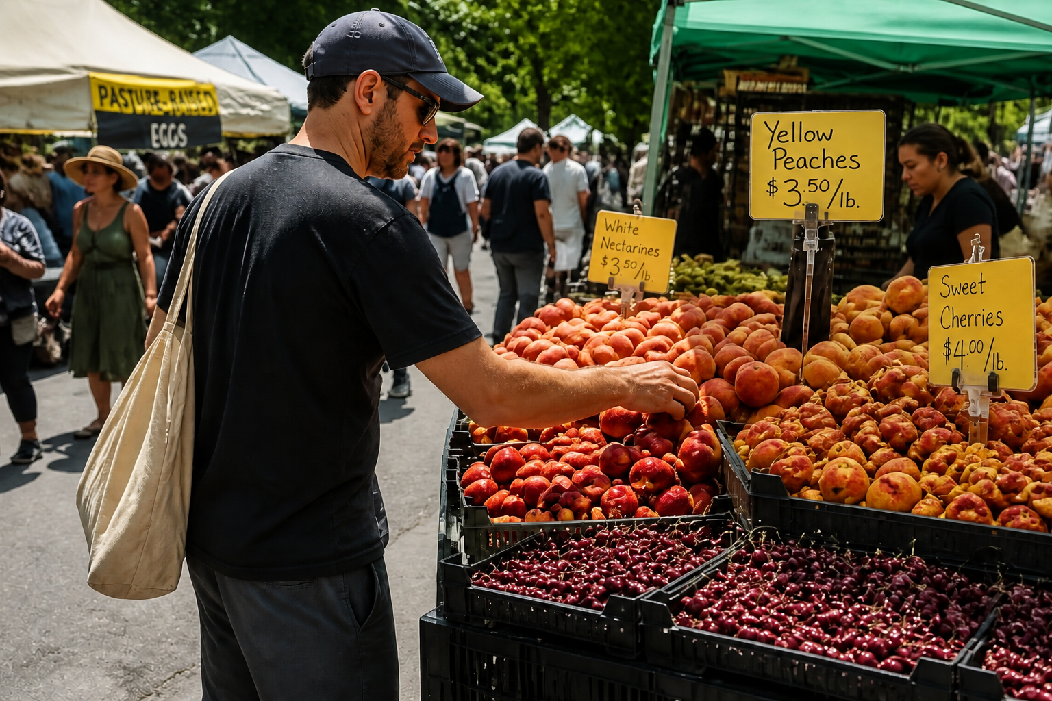 Market scene brought to life (after)
