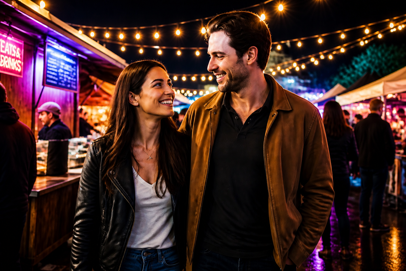 Night market glow-up (after)