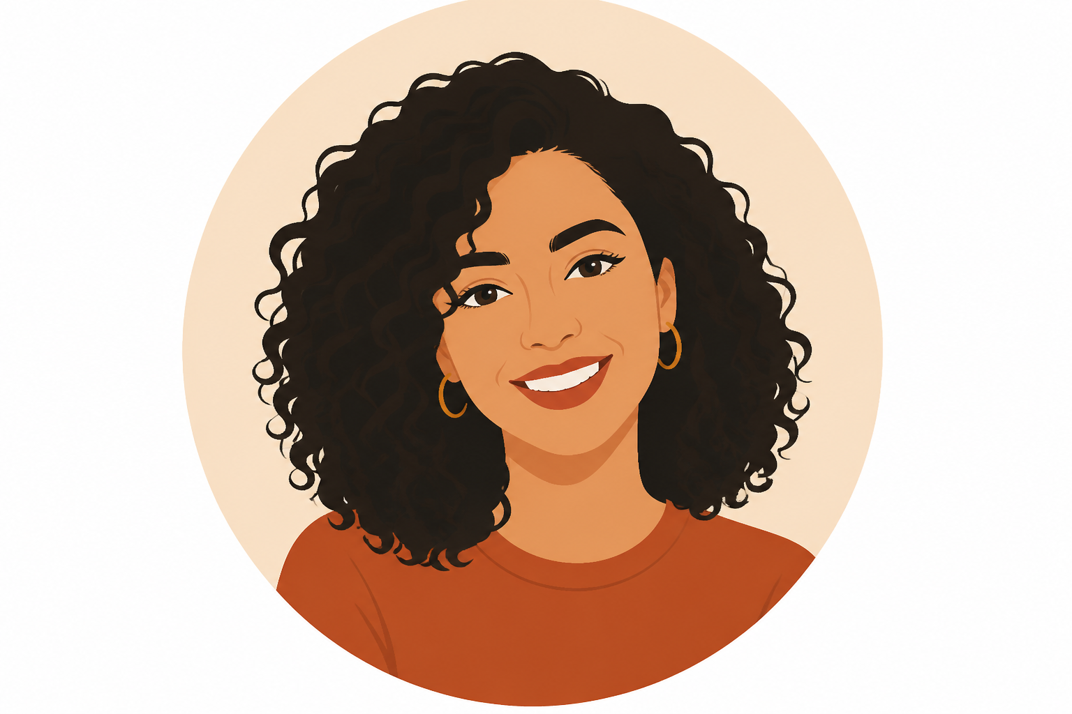 Minimal flat illustration avatar