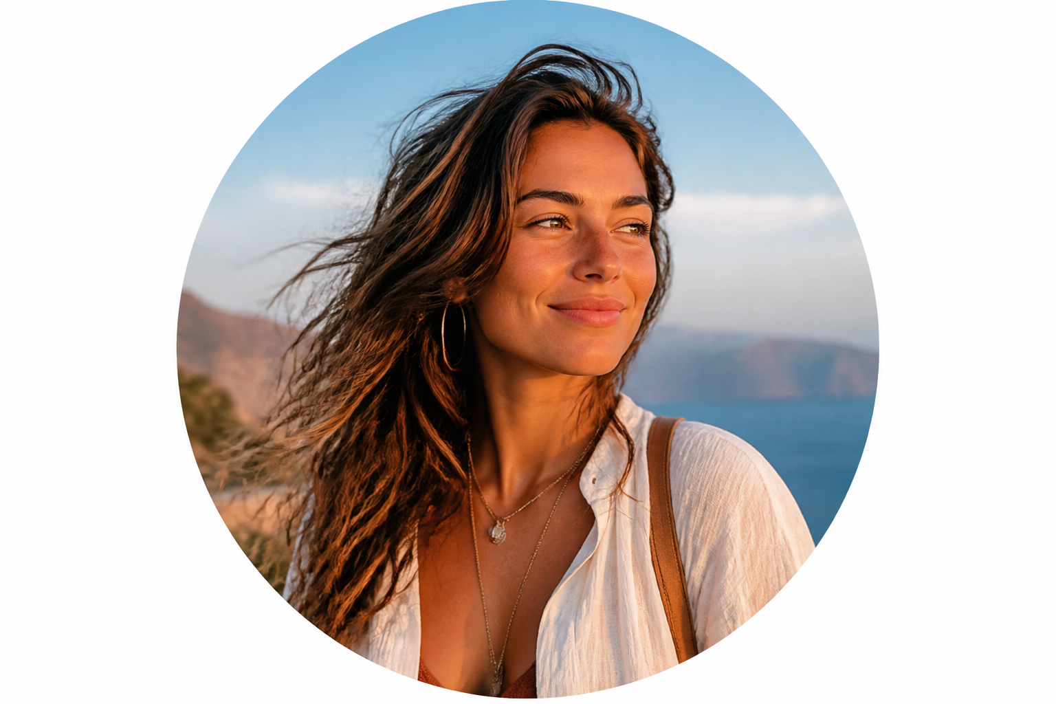 Golden hour travel creator