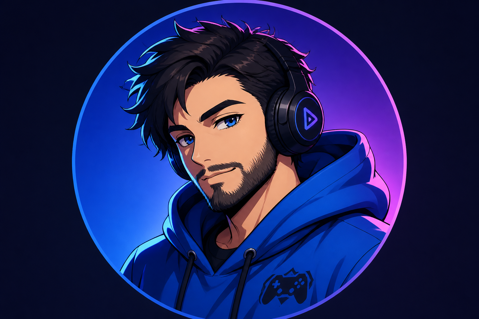 Anime gamer profile picture