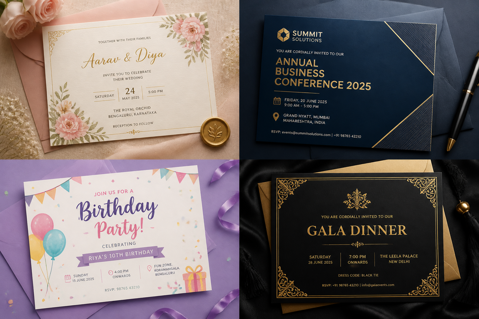 Useful for personal or business events