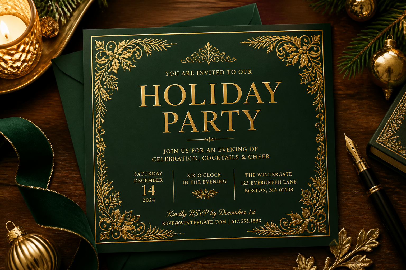 Holiday party invitation