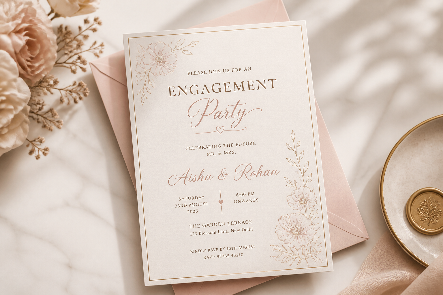 Engagement party invitation