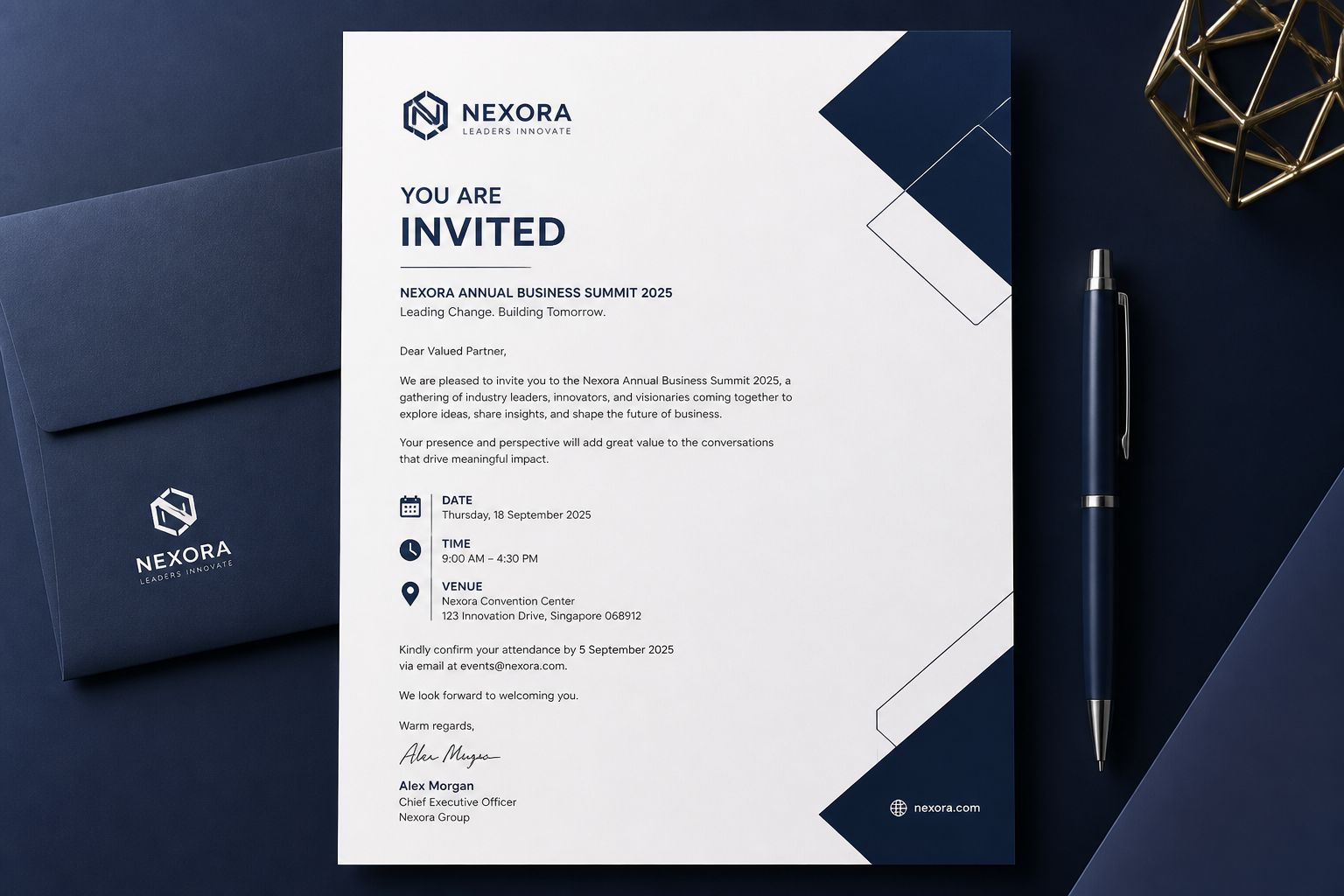 Corporate event invitation