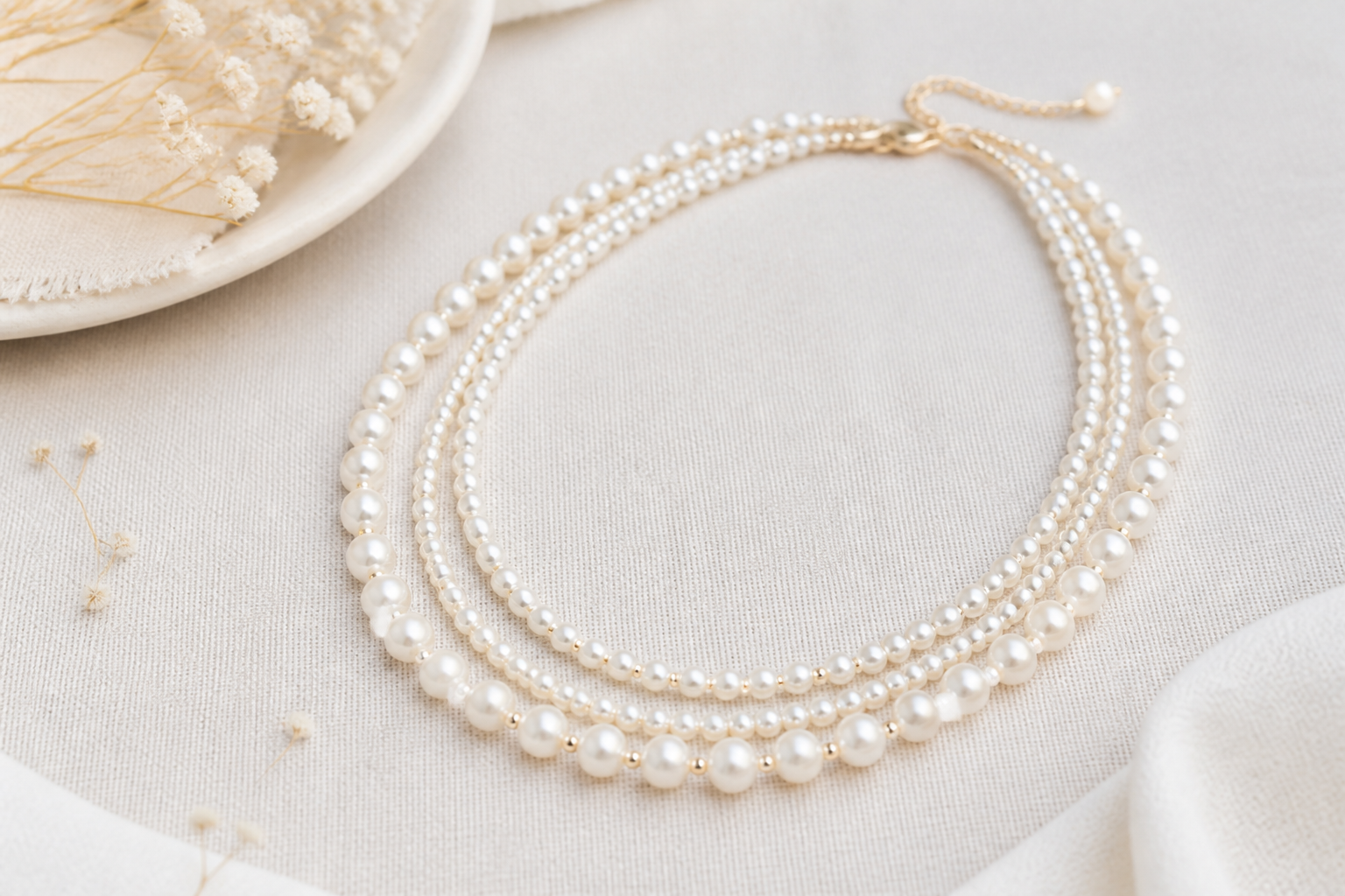 Pearls in resort campaign (before)