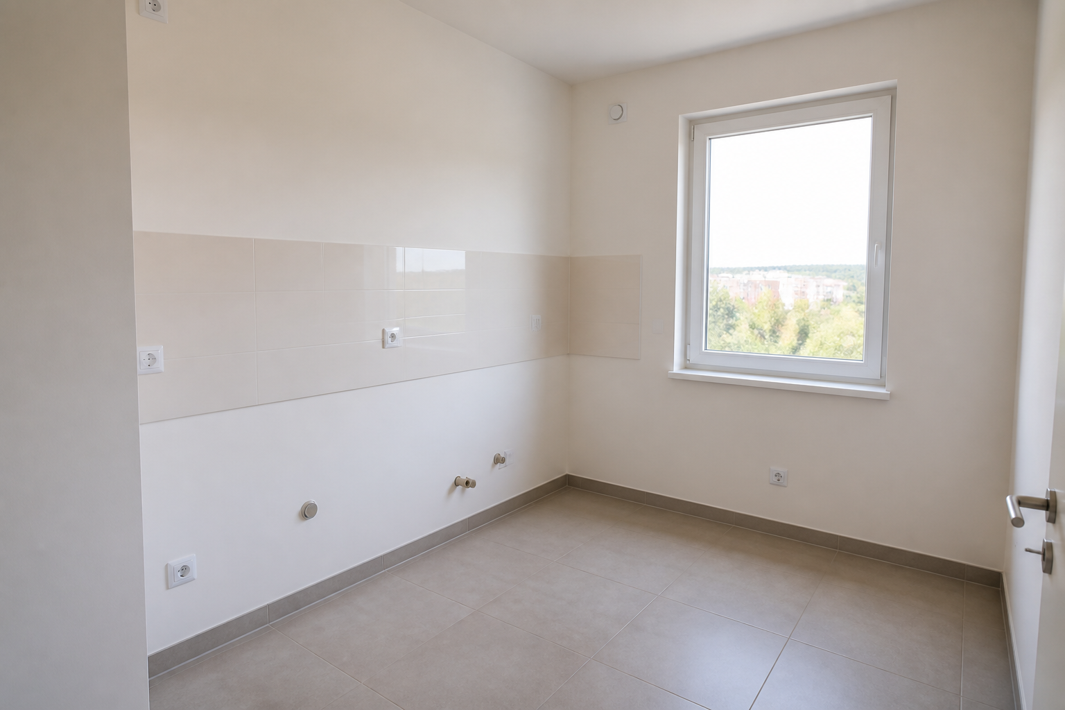 Small-space minimalist kitchen (before)