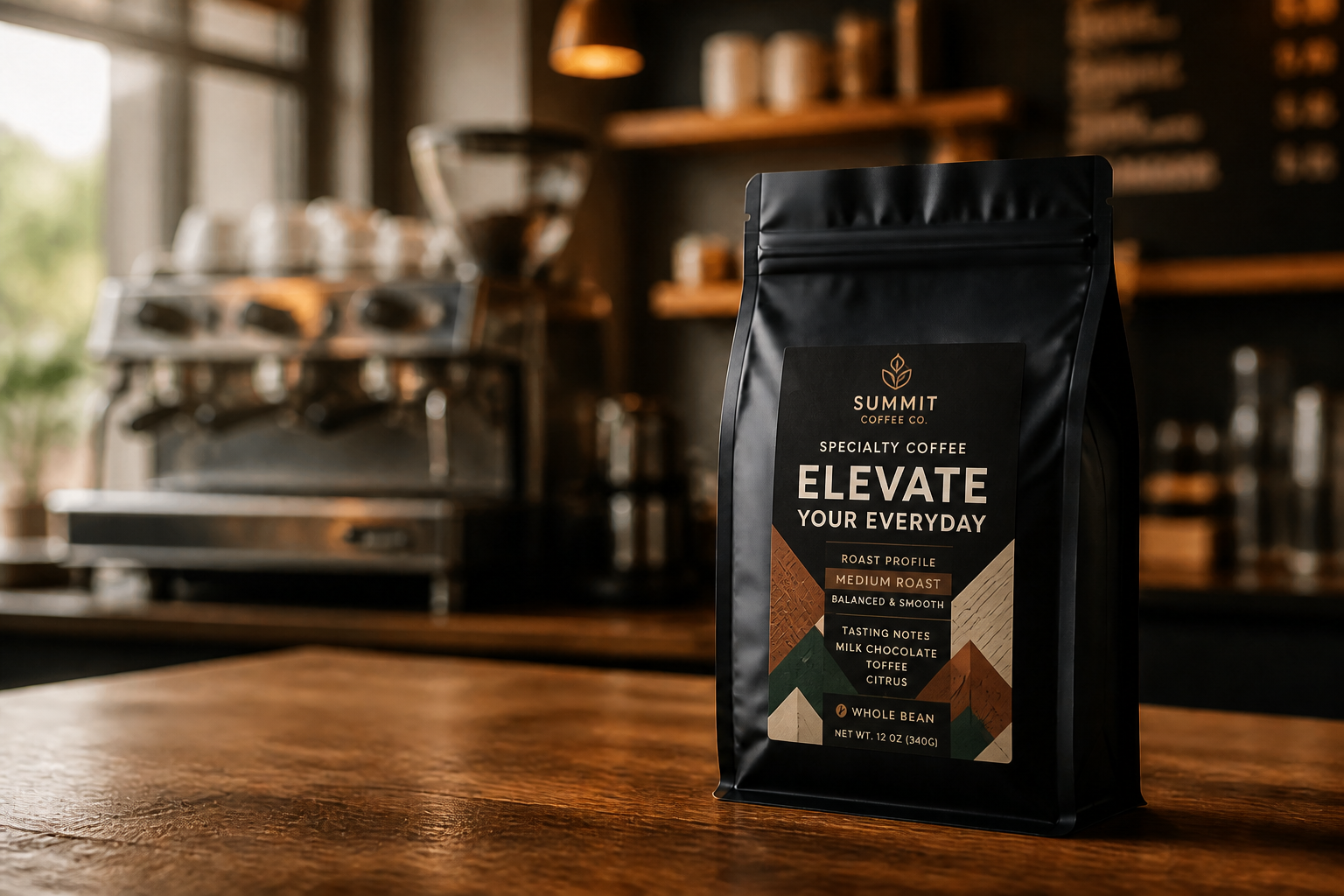 Specialty coffee bag (after)