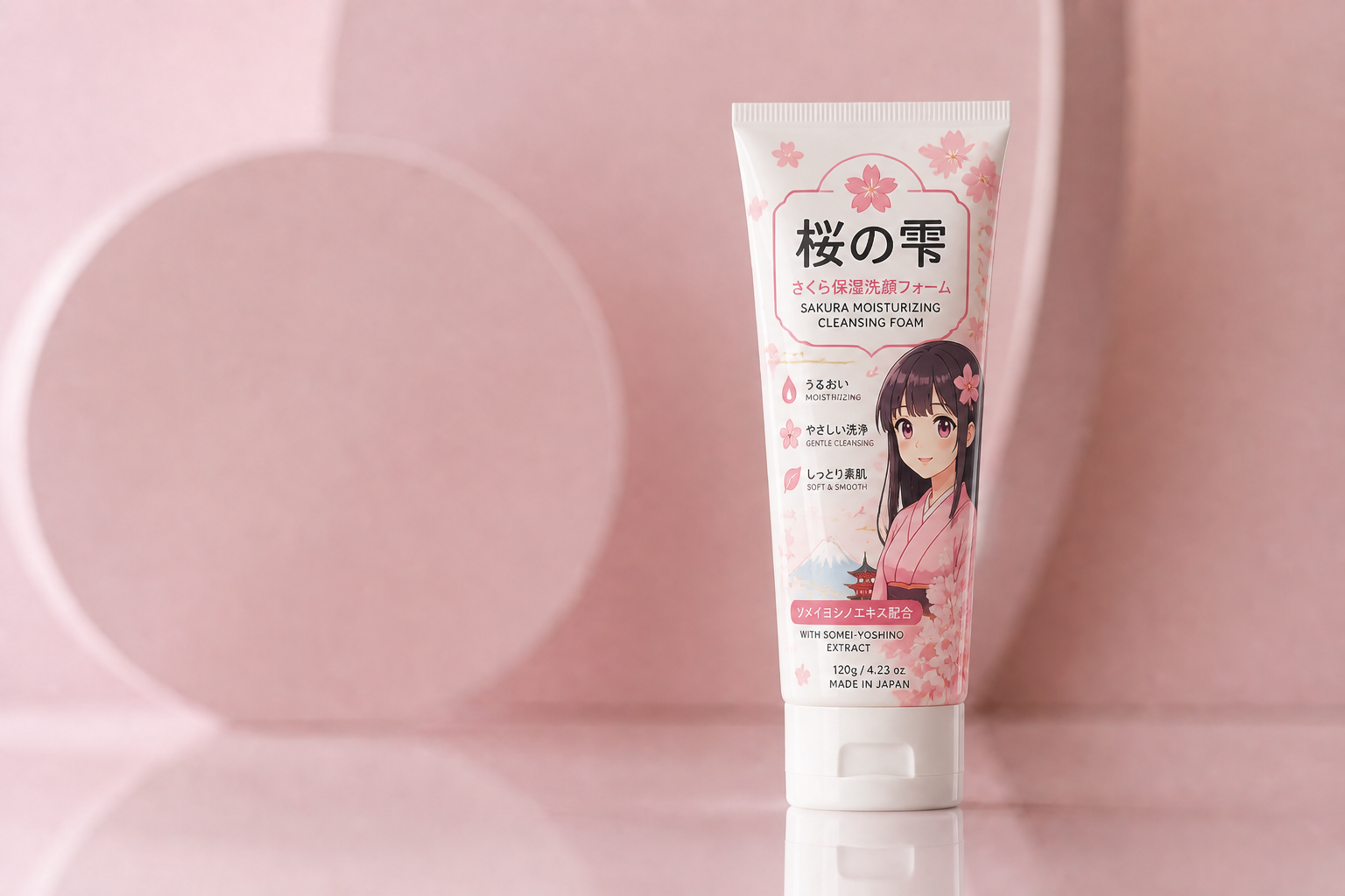 Anime beauty label (after)
