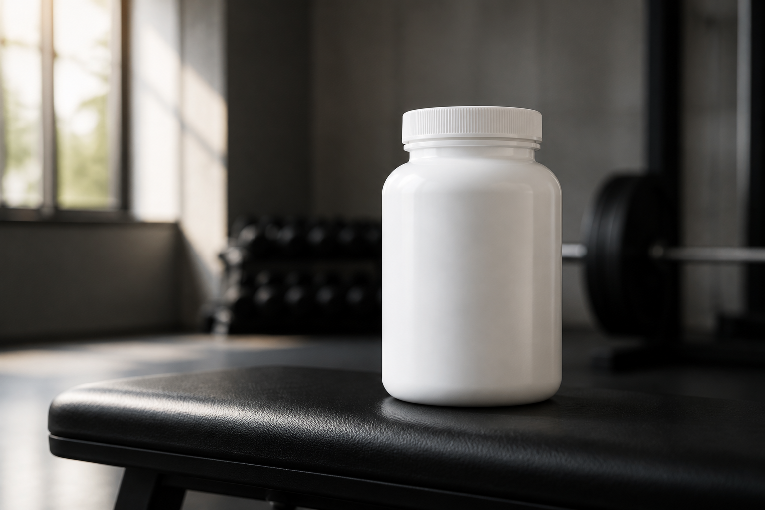 Supplement bottle label (before)