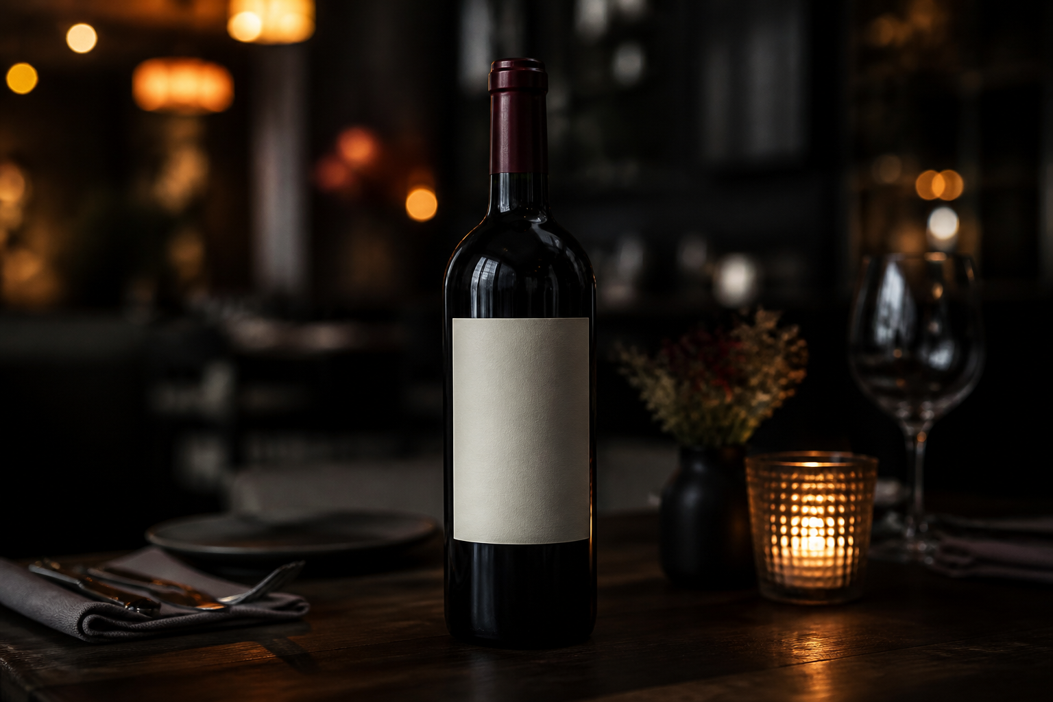Editorial wine label (before)