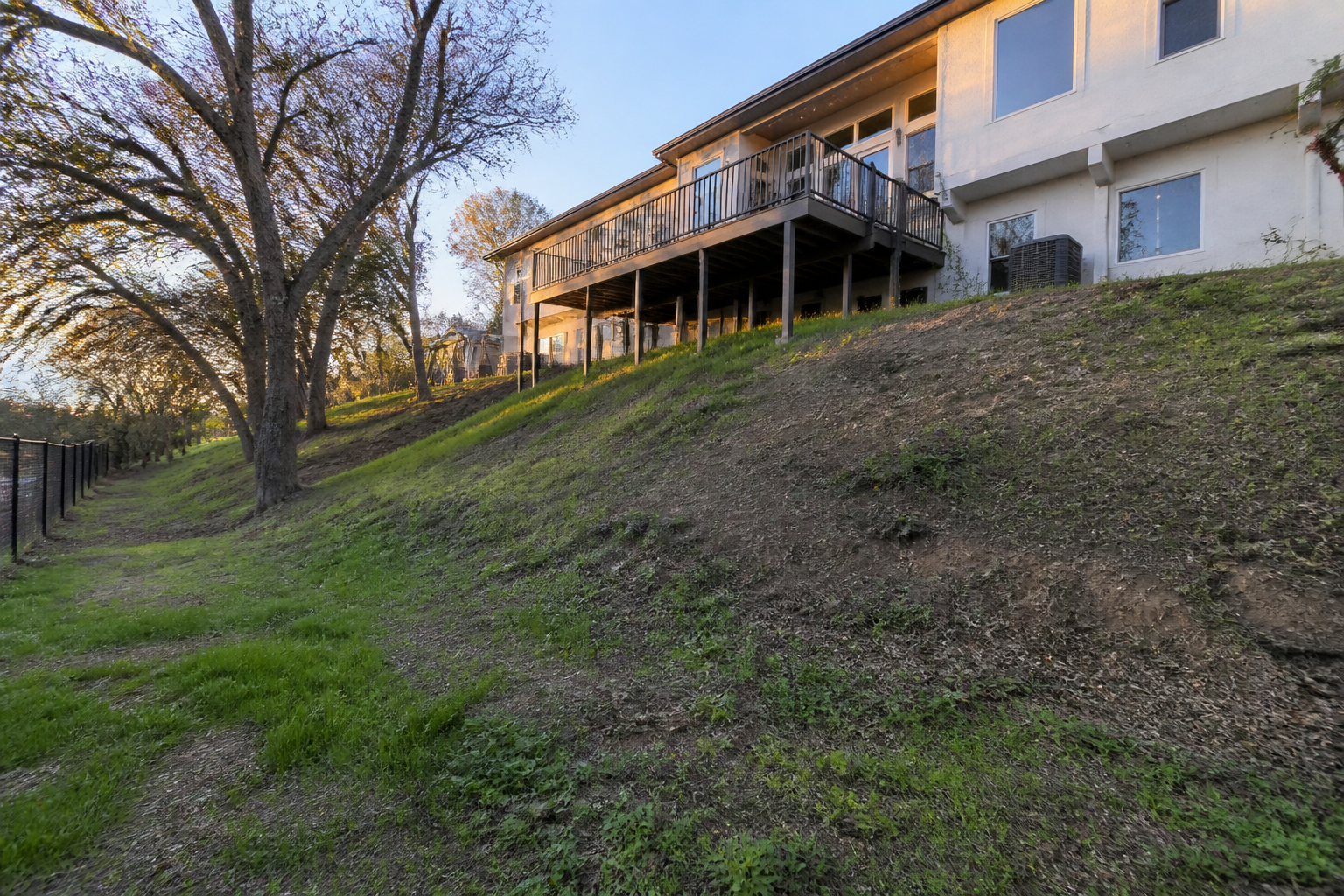 Terraced slope redesign (before)