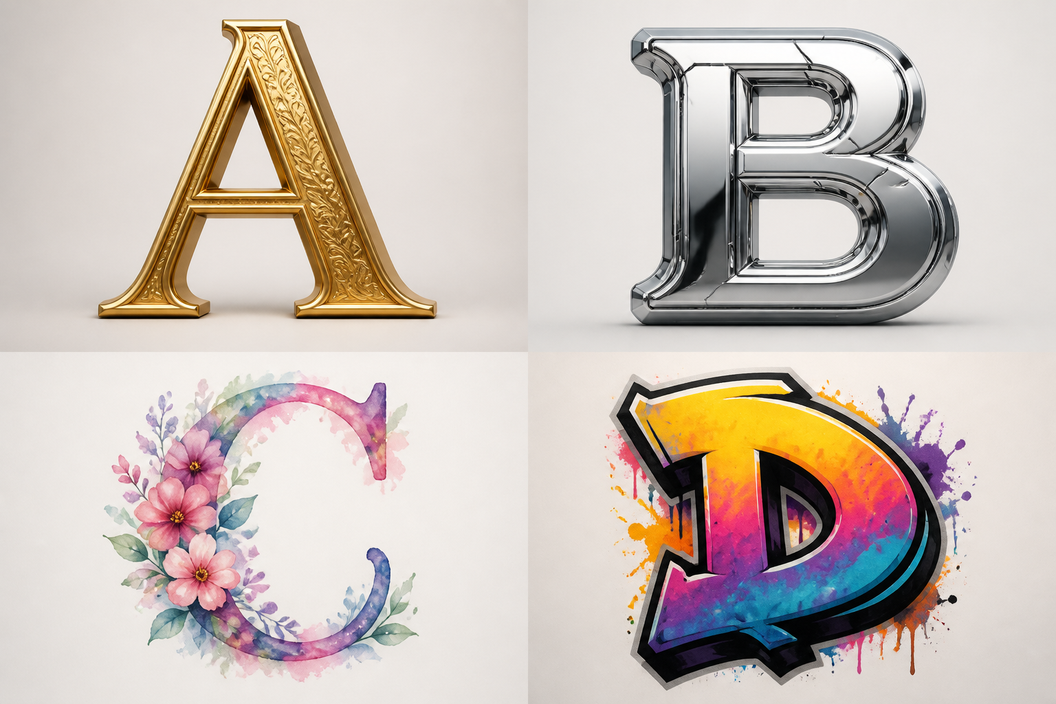 Generate Distinct Letter Styles