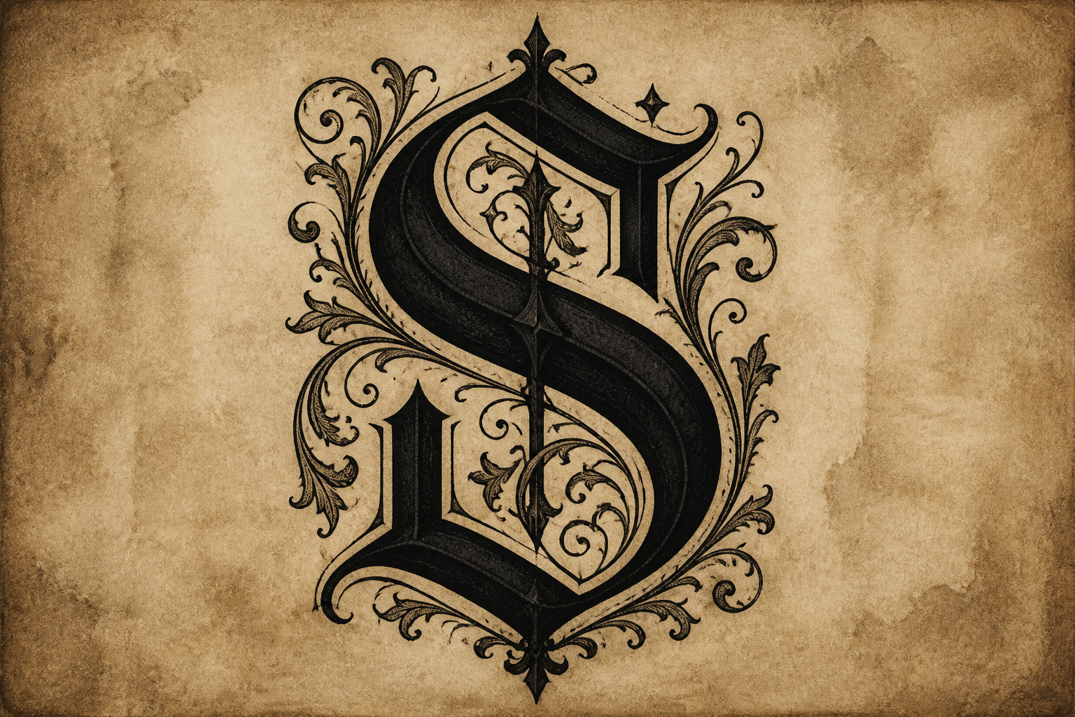 Gothic blackletter S