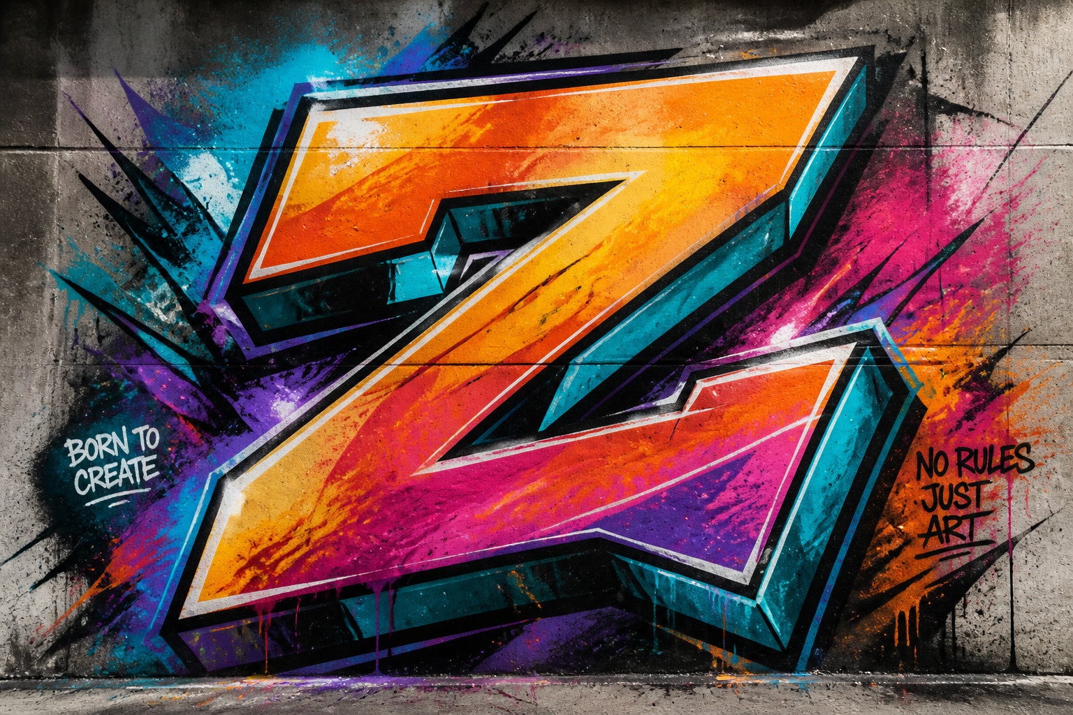 Graffiti-style Z