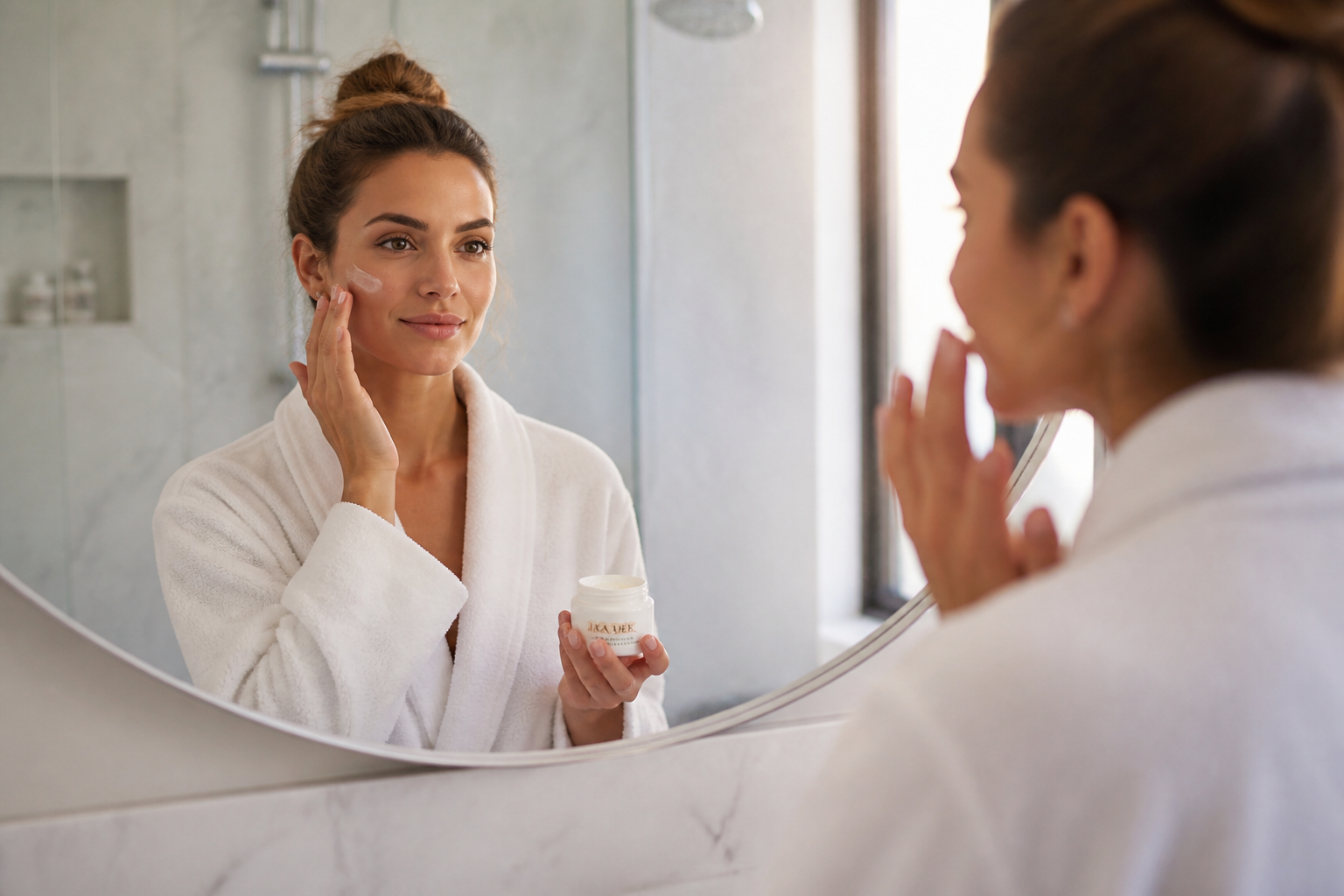 Clean skincare morning routine