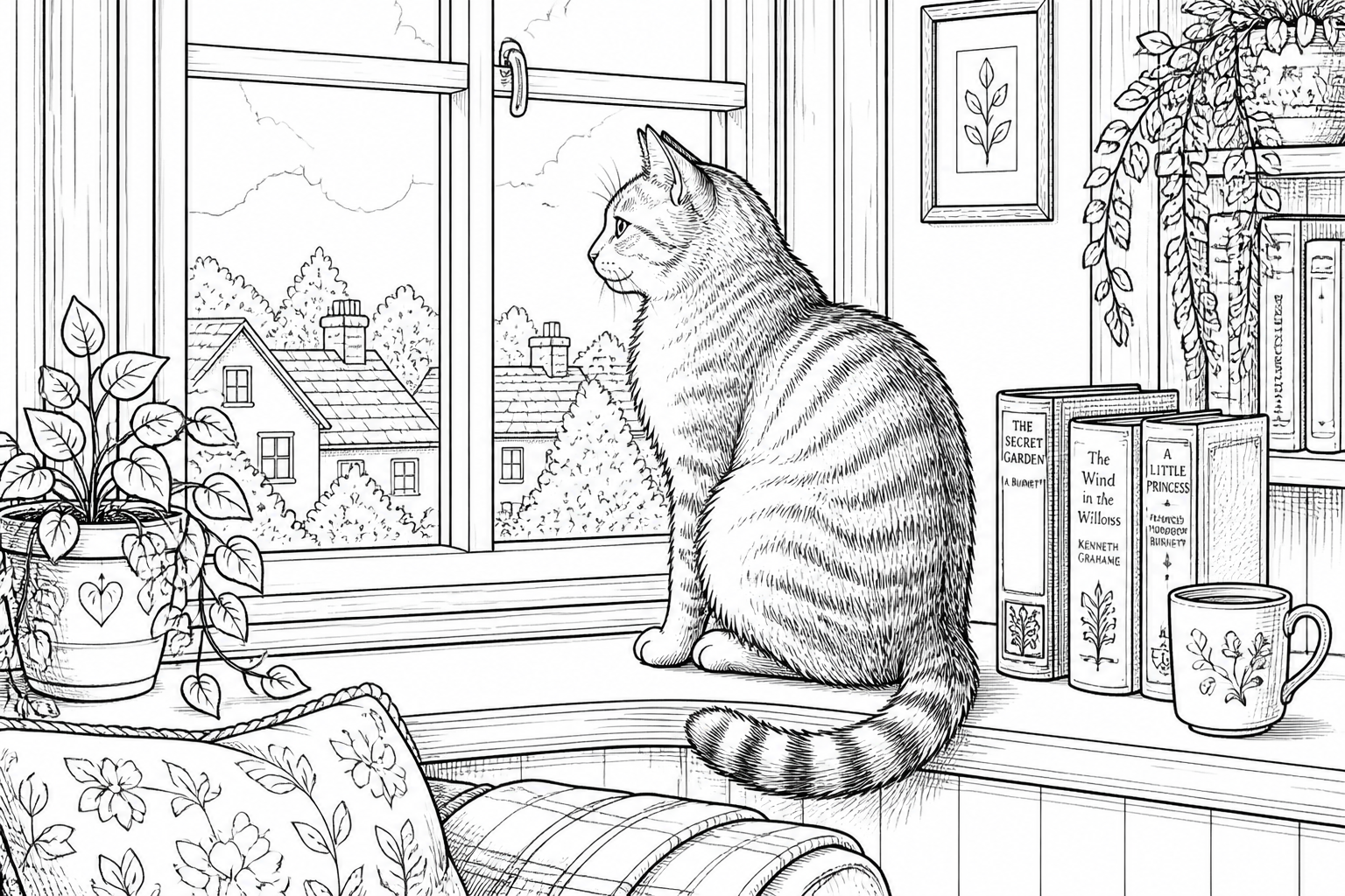 Cat by the window