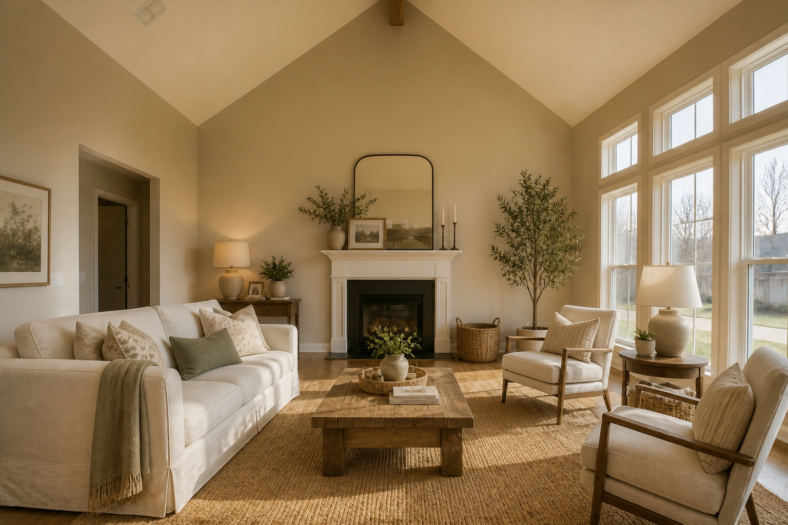 Cozy farmhouse style (after)