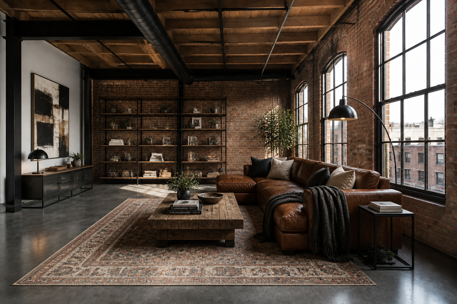 Industrial loft design (after)