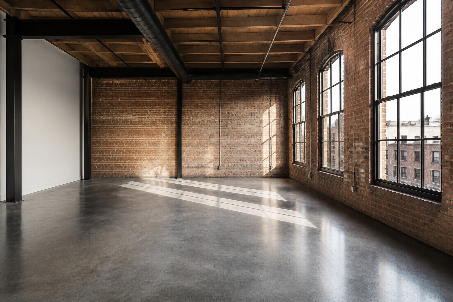 Industrial loft design (before)