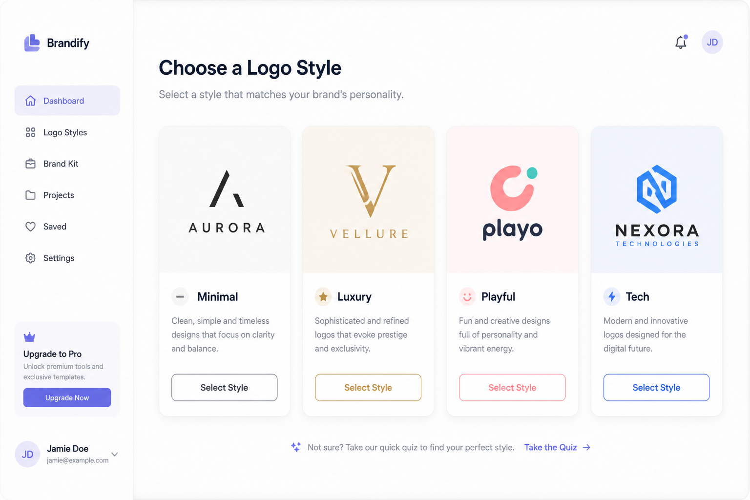Choose a logo style