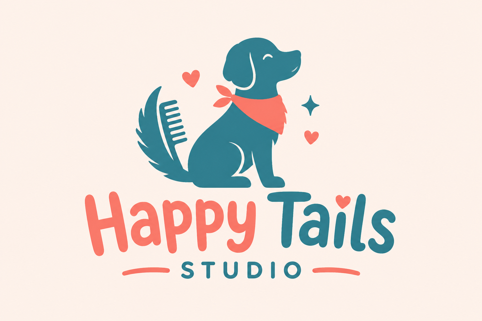 Pet grooming logo
