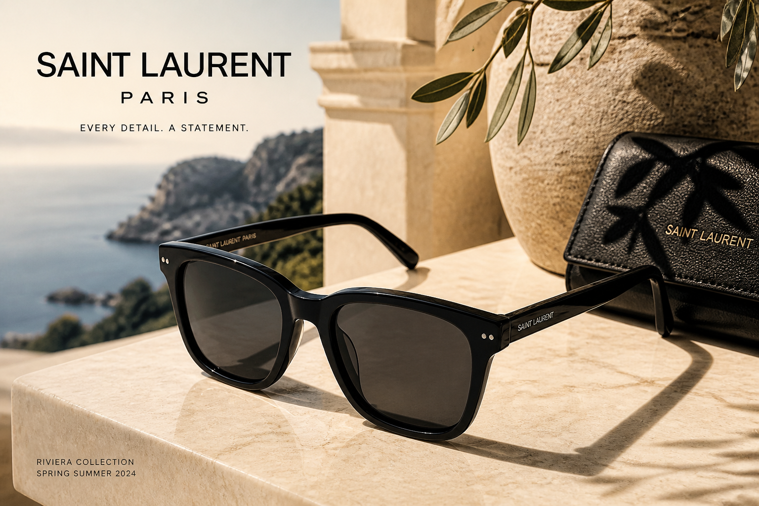 Designer sunglasses ad (after)